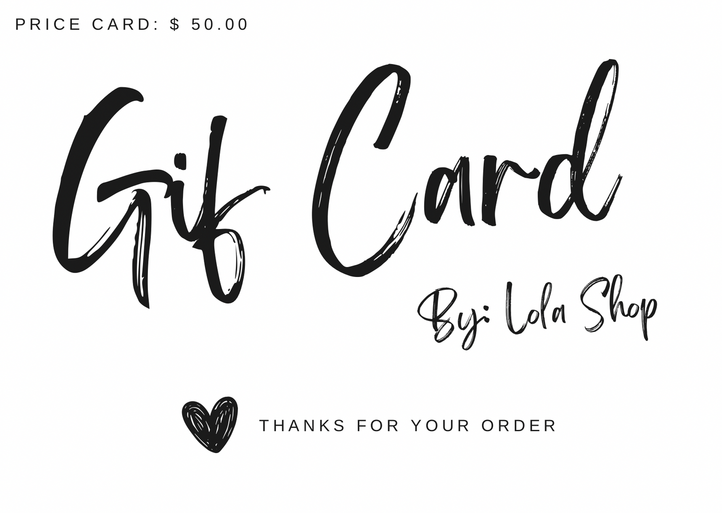 GIFT CARD